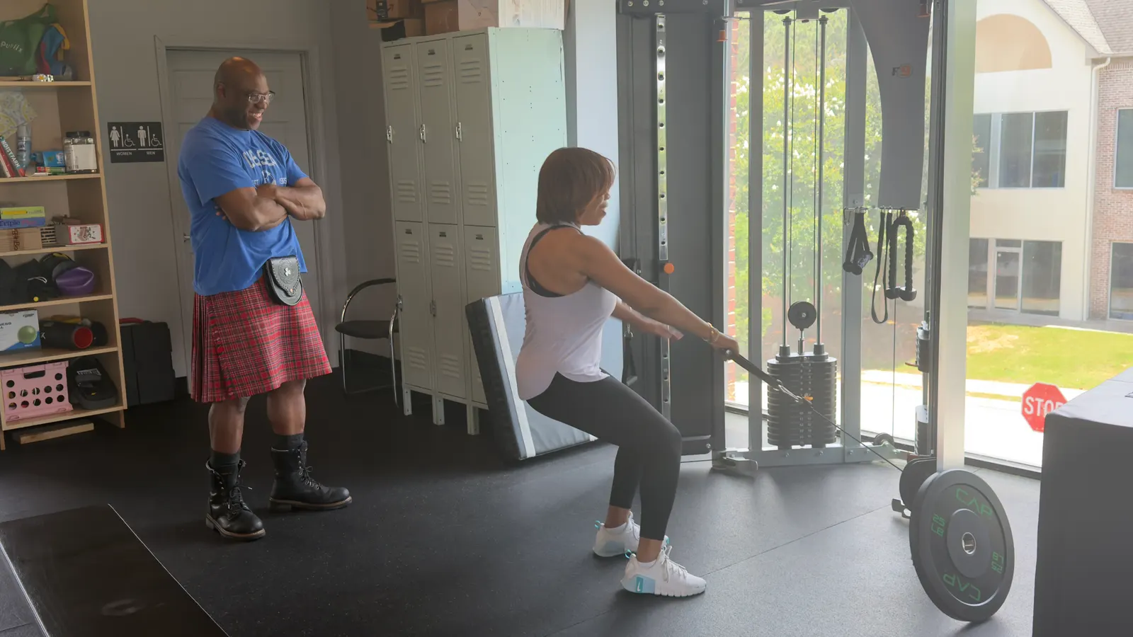 Personal training session at McCallister Fitness in Suwanee, GA